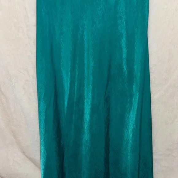 Zara Teal Maxi Dress with Spaghetti Straps - Picture 5 of 9